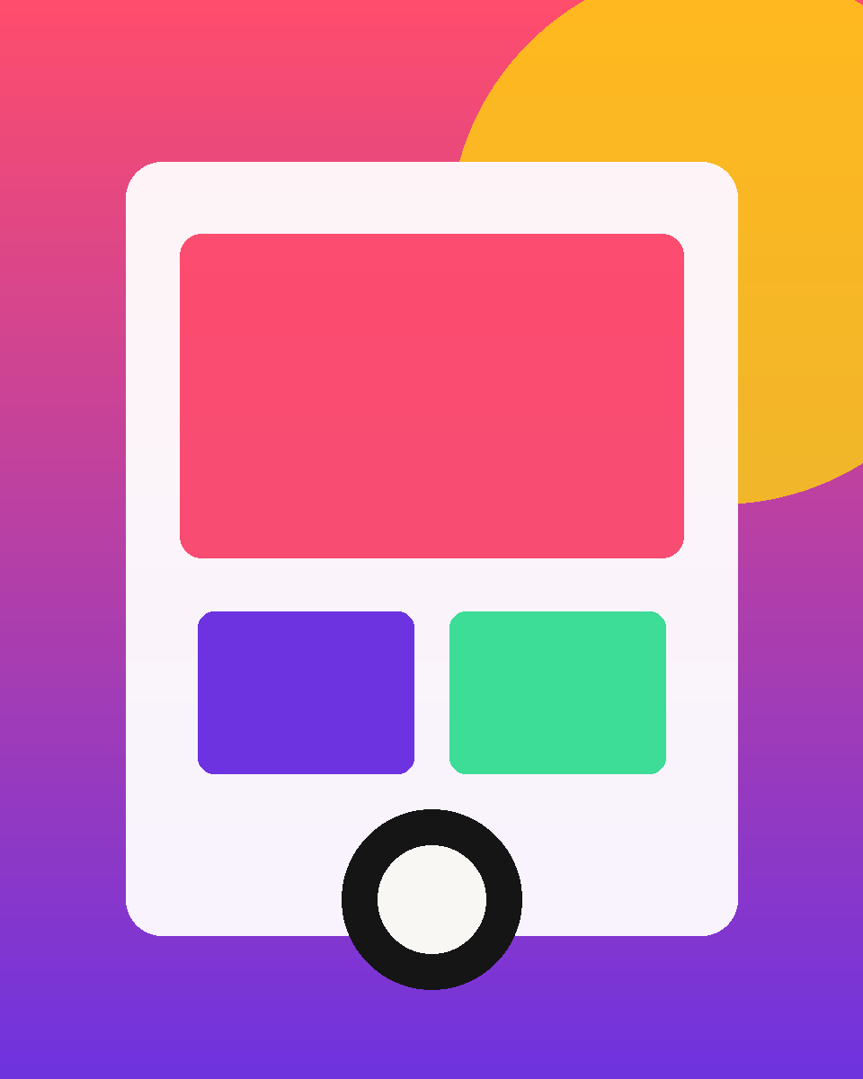 Colorful illustration of an online store and checkout